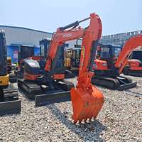 Mini-excavatrice sur chenilles Hitachi ZX50U d'occasion, modèle 2024, fabriquée au Japon, compacte, 5 tonnes, moteur Yanmar
