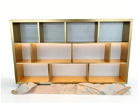 Bibliothèque en acier inoxydable sur pied, rangement moderne pour salon, bureau à domicile, appartement, hôtel