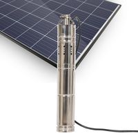 Pompe à eau submersible solaire MISLIER S122T-30 12V/24V DC pour puits profonds, moteur 100% fil de cuivre, utilisation pour l'irrigation agricole