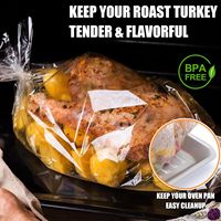 Sacs de cuisson en nylon PA/NY résistants à la chaleur, imprimés par gravure, de qualité alimentaire, compatibles micro-ondes, pour l'emballage et la scellure de dindes, pizzas et aliments surgelés