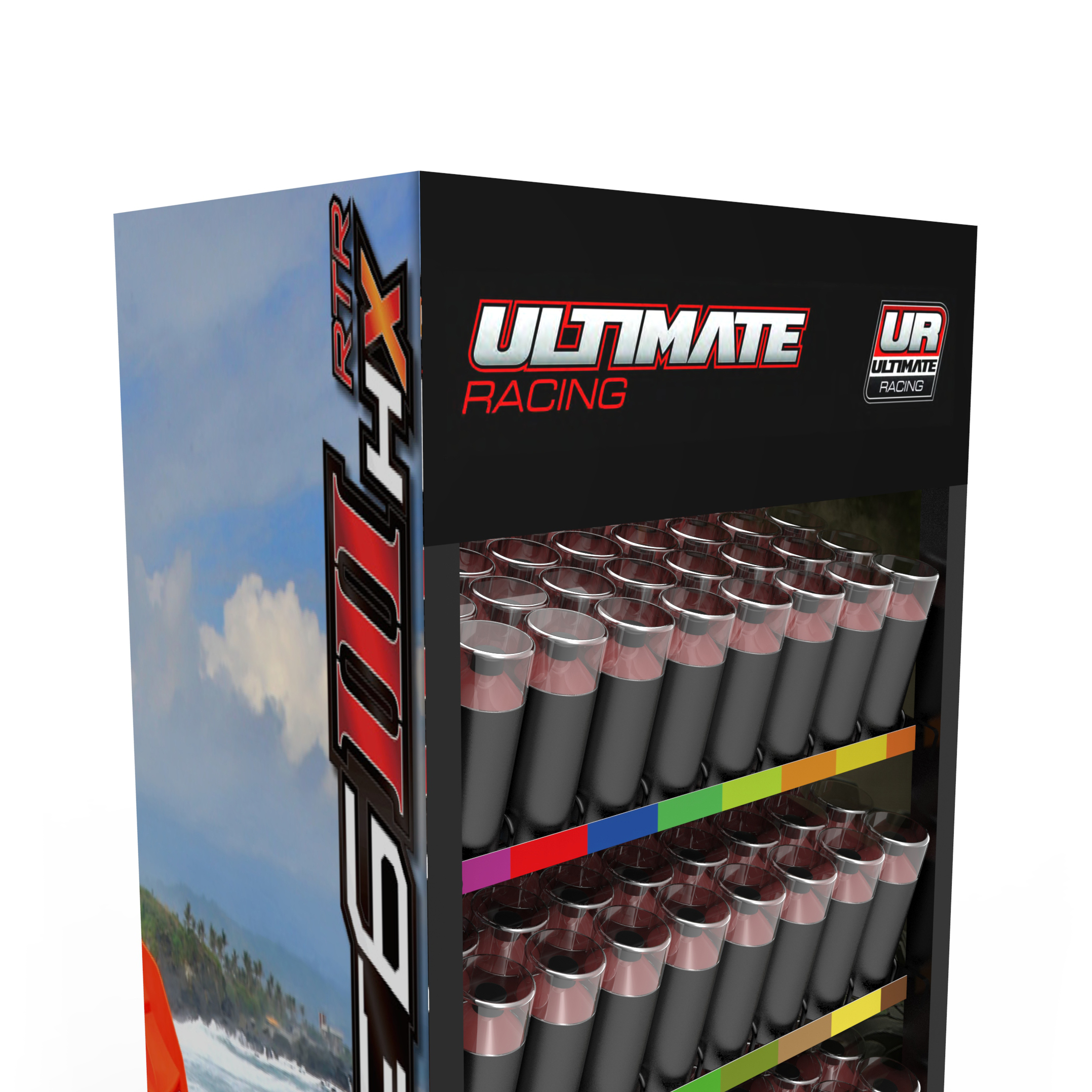 Hot Selling Aerosol Paint Display Rack Paint Display Stand Floor Shelf Display With Customized Logo — view 5