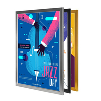 Boîte lumineuse publicitaire personnalisée avec logo, intérieure/extérieure, portable, bannière publicitaire flexible, rectangle, acrylique, aluminium, rétroéclairée, étanche, LED