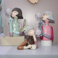Plateau mignon de style postmoderne pour la chambre des enfants, thème de dessins animés pour la décoration du salon et de la chambre à coucher