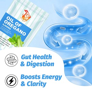 Gélules d'huile d'origan OEM Vitamines pour adultes : Santé intestinale, digestion, énergie, clarté, relaxation, immunité, antioxydant - Product Image 4