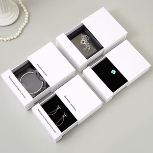 Boîte de rangement pour bijoux pour femmes, motif carré, pour emballage de bagues et de parures, vente en gros OEM - Product Image 5