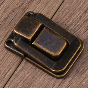 Antique Style Taiping Buckle Clasp Metal Lock For Drawer Wine <b>Box</b> Wooden <b>Box</b> Bronze Silver Gold Finish - Product Image 4