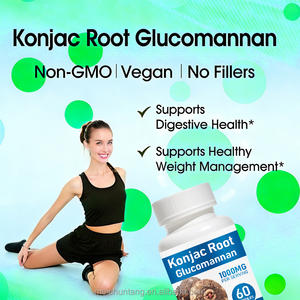 पाचन और व्यंग्य समर्थन के लिए ग्लूकोमानन उच्च फाइबर पूरक के साथ आहार फाइबर कैप्सूल कोनजैक रूट कैप्सूल - Product Image 2