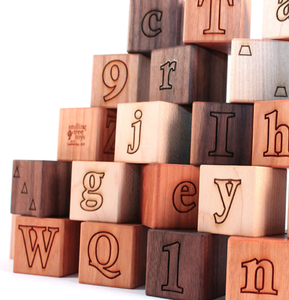 Juegos de Bloques de Madera Natural con Letras y Números - Product Image 3