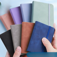 Carnet en cuir imperméable A7 avec logo personnalisé, mini-agenda portable, papier épaissi