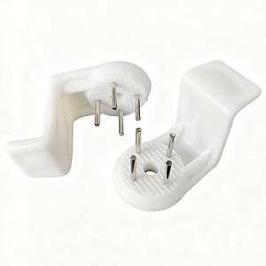 L-Shaped <b>Wall</b> Mount Hook 2.8cm Plastic Single Hook For Photo Frames Wedding Decorations Invisible <b>Nail</b> 15mm Pin - Product Image 3