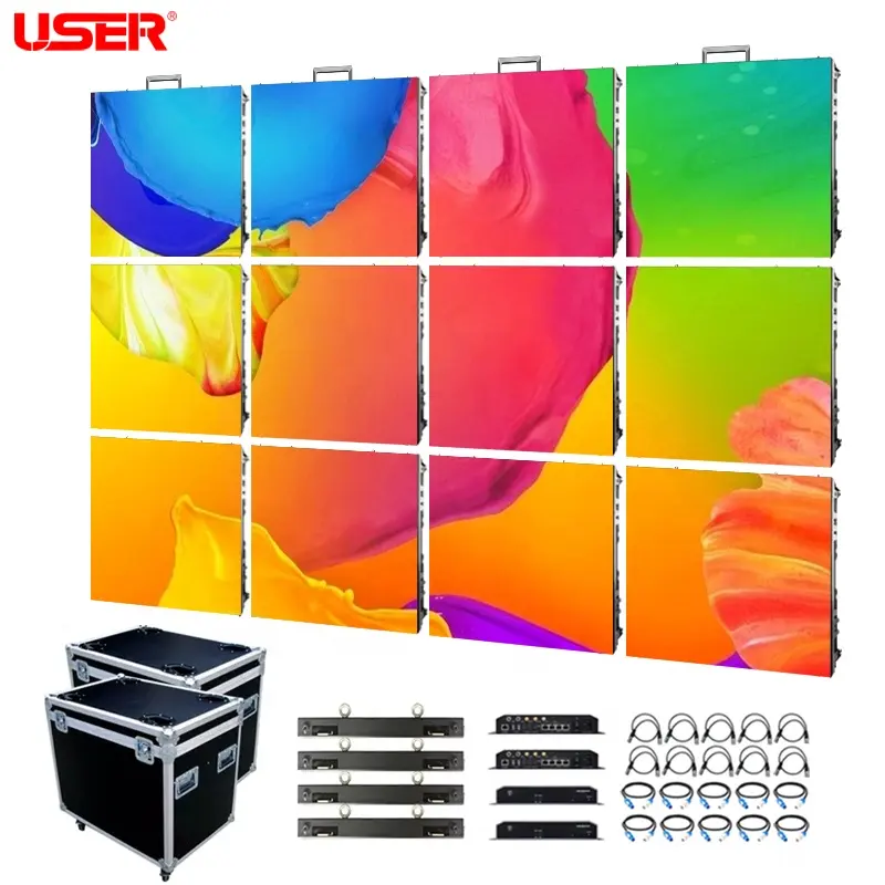 LED pemeliharaan depan dalam ruangan luar ruangan modul layar warna penuh layar led P2.97 P3.91 P4.81 layar LED sewa panggung untuk konser