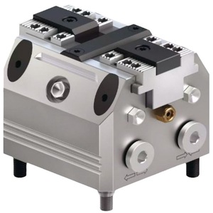 Étau hydraulique à deux mors Shunk Ksh3, robuste, fabrication allemande, simple action, 2 griffes - Product Image 1