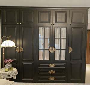 BALOM Custom Clothes Wardrobe With Adjustable Shelves Hanging Rods Drawer Compartments and <b>Shoe</b> Storage Cabinets for Home Use - Product Image 3