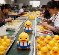Résine Artisanat Personnalisé Boîte Aveugle Bobble Tête Petit Canard Ornement À La Main Peint À La Main Décoration De La Maison Cadeau