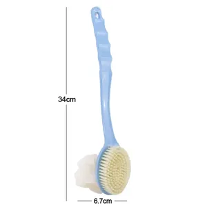 Zenidoo Brosse de Douche Exfoliante Douce Double Face à Long Manche en PP Naturel Moderne - Product Image 4