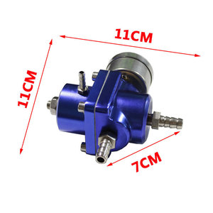 Régulateur de pression de carburant Ling Sheng, 11cm x 11cm x 7cm, bleu, pour modification de voiture, mise à niveau du turbocompresseur - Product Image 1