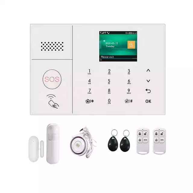 Tuya 2G 4G GSM Wifi Alarm System Home Security Set PIR Door Sensor App Push Message