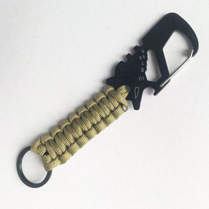 KongBo EDC Multi herramienta Supervivencia al aire libre 550 Paracord Llavero Senderismo Trekking Jogging Mountaineer Mosquetón - Product Image 5
