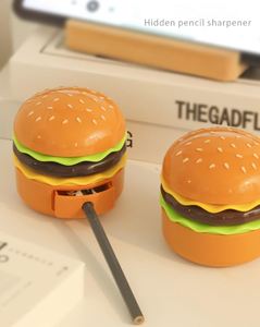 Lampe de bureau multifonctionnelle en forme de hamburger |   Lampe LED, taille-crayon, rangement |   Mignon et pratique pour les enfants et les adultes - Product Image 3