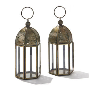 โคมไฟทองเหลืองสำหรับตกแต่งบ้านดีไซน์ใหม่ล่าสุดโคมไฟเทียนสำหรับตกแต่งคริสต์มาสดีไซน์หรูหรา - Product Image 3