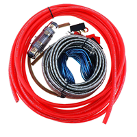 Câble universel 4GA pour amplificateur audio de voiture et caisson de basses, avec câble pour haut-parleur à soufflet, kit de câblage pour haut-parleurs audio de voiture, pour pièces automobiles