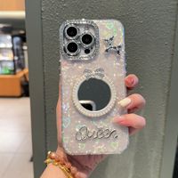 Coque de téléphone antichoc en TPU avec motif perforé et support pour iPhone 17 Pro Max/15 Pro/13 Pro