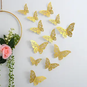 Novo buquê borboleta decoração flor loja festa suprimentos pvc tridimensional borboleta