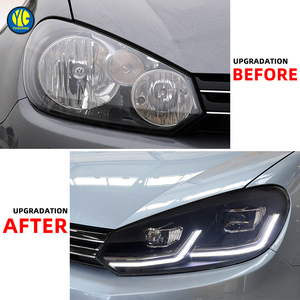 Faro Anteriore YU GUANG per Accessori Auto Volkswagen <span class=keywords><strong>2010</strong></span> 2012 VW <span class=keywords><strong>GOLF</strong></span> <span class=keywords><strong>6</strong></span> MK6 a <span class=keywords><strong>GOLF</strong></span> 7 MK7 con Lenti di Aggiornamento e Fanale a LED - Product Image 3
