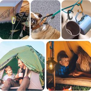 Mosquetón de Aluminio con Resorte y Logotipo Personalizado de Fábrica Ewang, Gancho para Colgar Hamacas - Product Image 6