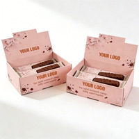 Boîte cadeau personnalisée jetable pour chocolats, emballage en carton ondulé, présentoir de comptoir pour supermarché, boîte pour cadeau