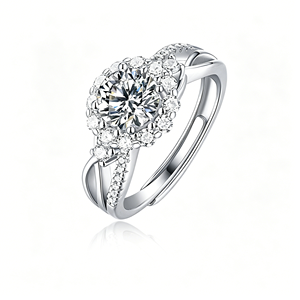 Vente en gros <span class=keywords><strong>de</strong></span> bagues <span class=keywords><strong>de</strong></span> <span class=keywords><strong>couple</strong></span> en argent S925 avec moissanite VVS <span class=keywords><strong>pour</strong></span> femmes, design luxueux, bague en argent avec moissanite <span class=keywords><strong>pour</strong></span> <span class=keywords><strong>cadeau</strong></span> - Product Image 4