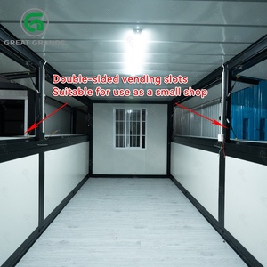 Tùy chỉnh 20ft có thể gập lại container nhà với Dual Side khe cắm bán hàng tự động cho bán lẻ kiosk Pop Up cửa hàng ngoài trời Nhà cung cấp điện thoại di động sử dụng cửa hàng - Product Image 3