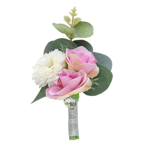 Vente en gros de fleurs vertes pour demoiselle d'honneur <span class=keywords><strong>soeurs</strong></span> Corsage Fournitures de mariage pour enfants Fleur de danse à la main - Product Image 5