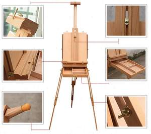 <span class=keywords><strong>Kit</strong></span> d'<span class=keywords><strong>artiste</strong></span> en bois, boîte pour croquis, portable et pliable, durable, italie - Product Image 3