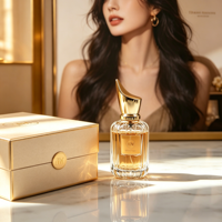 Vente en gros de flacons de parfum en verre de forme spéciale HANMING HH-250, 30 ml/100 ml, impression sérigraphique, bouchon pulvérisateur, diffuseur personnalisable