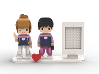 Figura de Ladrillo Personalizada de Pareja a Partir de Foto, Regalo Personalizado para Aniversario de Bodas, Bloques de Construcción Personalizados OEM ODM