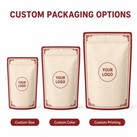 Sachet Doypack Personnalisé Imprimé Numérique avec Fermeture Zip Refermable, Emballage Alimentaire pour Thé Noir et Thé en Vrac