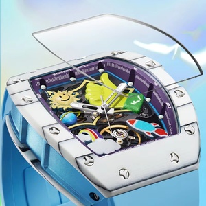 BG9001 Men's <b>Watch</b> Cool 3D Graffiti Dial Carbon Fiber Case Sapphire Crystal Automatic <b>Mechanical</b> <b>Watch</b> - Product Image 6