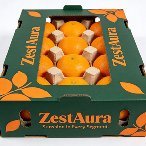 Caja de Cartón Ventilada y Resistente para Proteger Naranjas, Mantiene la Jugosidad, Uso Doméstico, Empaque Elegante para Naranjas - Product Image 2