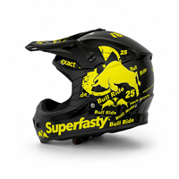 Casque de moto tout-terrain personnalisé avec double visière, étanche, homologué DOT, équipement de conduite de qualité professionnelle