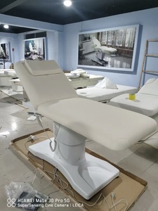 Moderne électrique silla Spa corps salon de beauté clinique Massage traitement lit Tables chaise podologie avec quatre moteurs