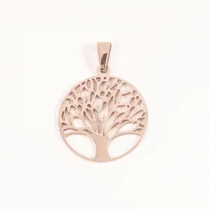 Tree of Life Necklace Arbol De La Vida Stainless Steel Jewelry Wholesale Silver Jewelry Gold Necklace Joyeria Acero Inoxidable
