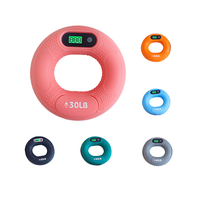 Yoga Exercise Equipment Silicone O Shape Hand Grip Strengthener Rings