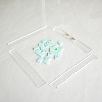 Présentoirs de voyage transparents pour Mahjong, en acrylique de luxe, pour tuiles de Mahjong américain et Rummy, pour usine de jeux de société