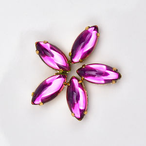 7*15mm <span class=keywords><strong>Marquise</strong></span> strass cheval oeil cristal forme coloré <span class=keywords><strong>verre</strong></span> pierres coudre sur griffe vêtements bricolage robes de mariée décor de fête - Product Image 4