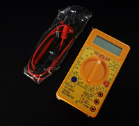 DT830D mini multimètre jaune Multimètre électrique AC courant continu hors buzzer test