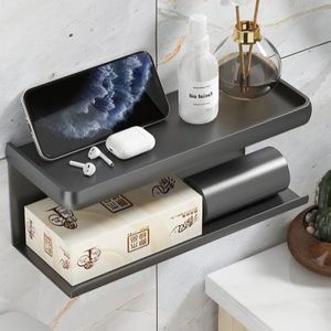 Porte-rouleau de papier toilette mural, boîte de rangement pour mouchoirs, support imperméable pour rouleau de papier, boîte à papier pour salle de bain - Product Image 1
