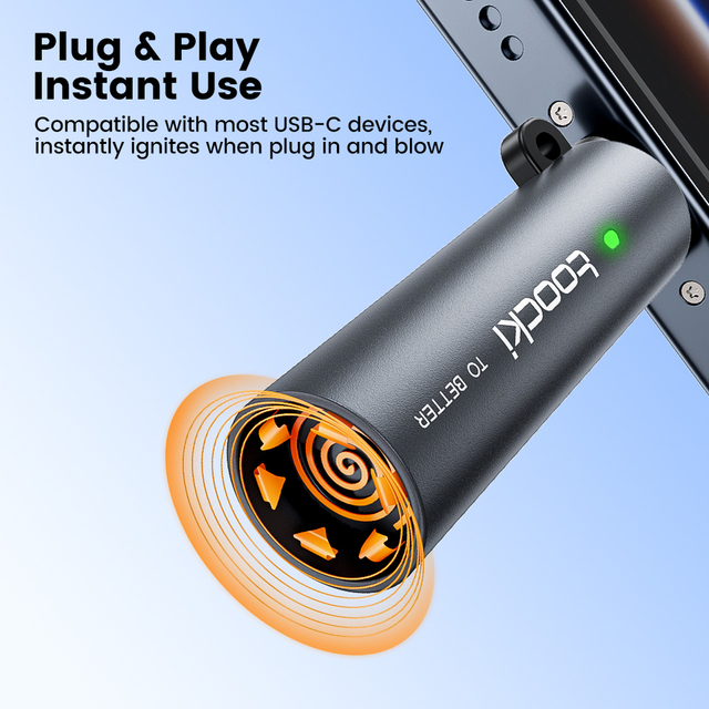Toocki 1/2/3/5 Pcs USB-C Mini Cigarette Lighter Portable Flameless Tungsten Auto Shut-Off Type C Aluminum Alloy Model TG15