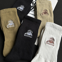 Échantillon rapide quantité minimale de commande OEM Logo brodé personnalisé Chaussettes d'équipage Hommes Chaussettes de sport de course Fabrication de chaussettes personnalisée