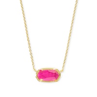 Collier hexagonal en acier inoxydable plaqué or 18 carats, étanche, de la marque Fanhua Jewelry KS Jewelry